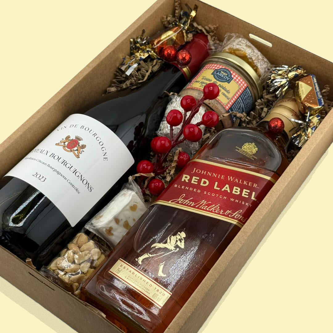 113V Coteaux Bourguignons et Johnnie Walker Red Label