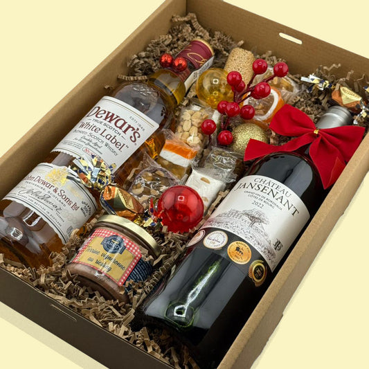 114B Château Jansenat et Dewar's White Label