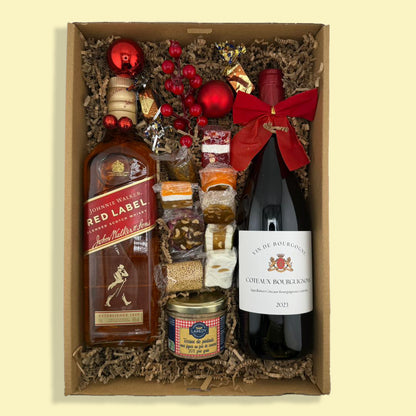 114C Coteaux Bourguignon et Johnnie Walker Red Label